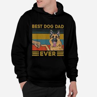 Best Dog Dad Ever German Shepherd Retro Vintage Hoodie - Seseable