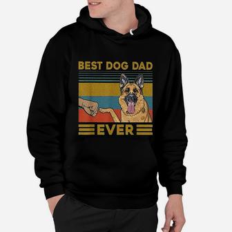 Best Dog Dad Ever German Shepherd Retro Vintage Hoodie - Seseable