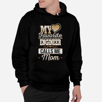 Best Family Jobs Gifts, Funny Works Gifts Ideas My Favorite Engineer Calls Me Mom Hoodie - Seseable