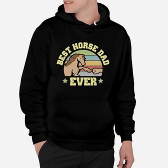 Best Horse Dad Ever Funny Horse Rider Owner Design Hoodie - Seseable
