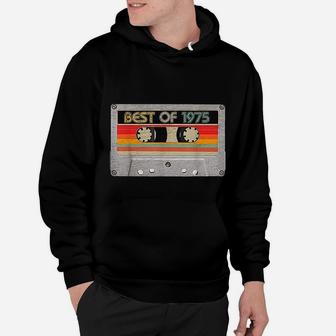 Best Of 1975 Birthday Gifts Cassette Tape Vintage Hoodie - Seseable