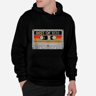 Best Of 1976 45th Birthday Gifts Cassette Tape Vintage Hoodie - Seseable