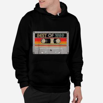 Best Of 1989 32nd Birthday Gifts Cassette Tape Vintage Hoodie - Seseable