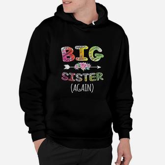 Big Sister Again For Girls, sister presents Hoodie - Seseable