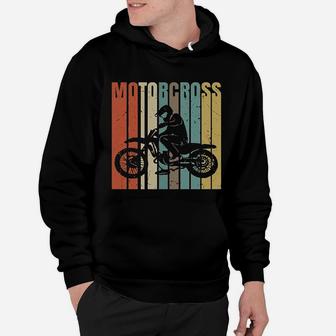 Bike Love Motocross Vintage Dirt Bike Retro Hoodie - Seseable