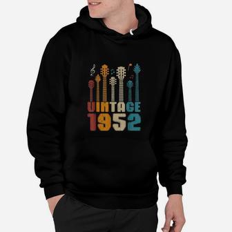 Birthday Gifts Vintage 1952 Guitarist Guitar Lovers Hoodie | Seseable FR