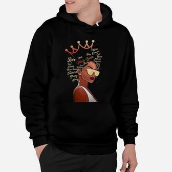 Black Crown Pisces Queen Black History Zodiac Birthday Gift For Women Hoodie - Seseable