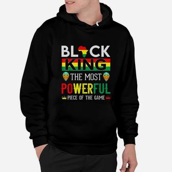 Black King The Most Powerful Piece In The Game Men Boy Hoodie - Seseable