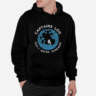Boat Captain Funny Captains Log Apparel Gift Hoodie - Seseable