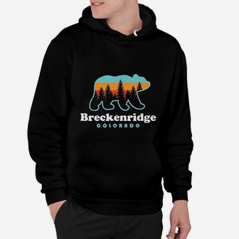 Breckenridge Colorado Bear Mountains Trees Hoodie - Seseable