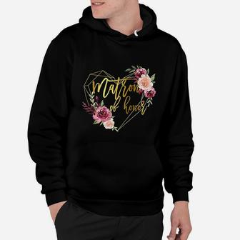 Bridal Team Matching Floral Gift For Sister Matron Of Honor Hoodie - Seseable