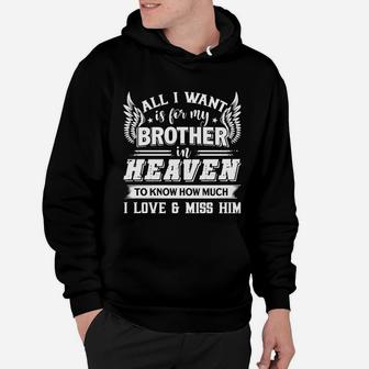 Brother - My Brother In Heaven T Shirt - Mens T-shirt Hoodie - Seseable
