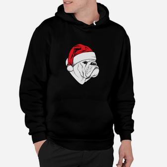 Bulldog Ugly Christmas Sweater Funny Holiday Hoodie - Seseable