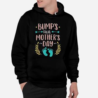 Bumps First Mothers Day Baby Expecting Mom Hoodie - Seseable