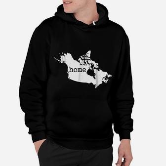 Canada Home Canadian Map Flag Home Country Pride Hoodie - Seseable