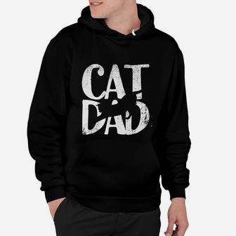 Cat Dad Men Fathers Day Christmas Birthday Best Ever Funny Hoodie - Seseable