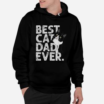 Cat Daddy Father Gift Best Cat Dad Ever Hoodie - Seseable
