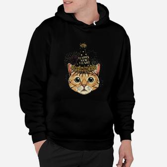 Cat Happy New Year 2022 New Years Eve Party Hoodie - Seseable