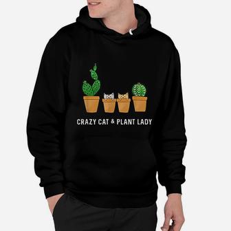 Catcus Cat Cactus Succulent Crazy Plant Mom Gift Hoodie - Seseable