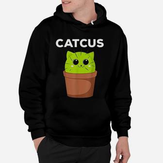 Catcus Funny Cat Pun Gift For Cat Moms Hoodie - Seseable