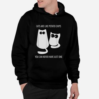 Cats Are Like Potato Chips Cattato Cat Owner Hoodie - Seseable