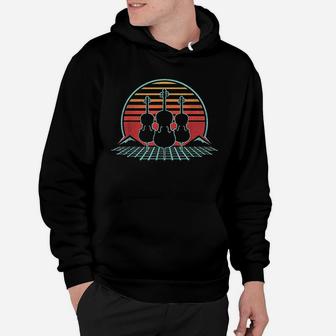 Cello Retro Vintage Cellist Player 80s Style Musician Gift Hoodie - Seseable