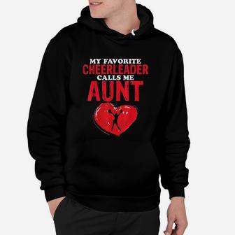 Cheerleader Calls Me Aunt Cheer Mom Women Cheerleading Hoodie - Seseable