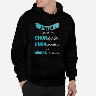 Chor-Themen Hoodie Schwarz, Lustiges Wortspiel für Sänger - Seseable