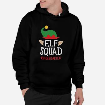 Christmas Elf Squad Kindergarten Teacher Hoodie - Seseable