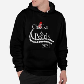 Chucks And Pearls 2021 Hbcu Black Girl Magic Red Gift Hoodie - Seseable