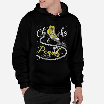 Chucks And Pearls 2021 Hbcu Black Girl Magic Yellow Gift Hoodie - Seseable