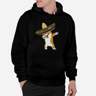 Cinco De Mayo Dabbing Corgi Dog Mexican Sombrero Gift Hoodie - Seseable