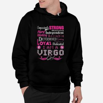 Compassionate Strong Reliable Loving Virgo Girl Hoodie | Seseable CA