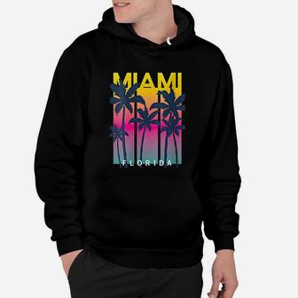 Cool Miami Florida Graphic Design I Love Miami Hoodie - Seseable