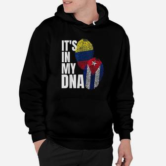 Cuban And Colombian Dna Mix Flag Heritage Hoodie - Seseable