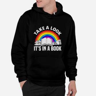 Cute Book Reader Rainbow Book Hoodie - Seseable