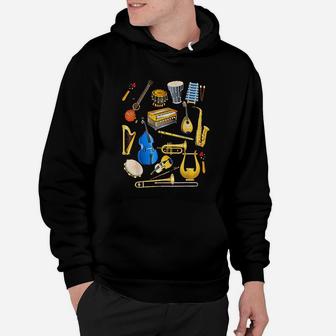 Cute Little Boys Musical Instruments Fans Funny Gift Hoodie - Seseable