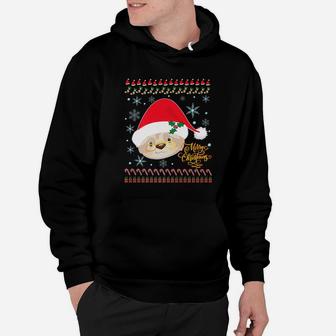 Cute Ugly Christmas Merry Christmas Santa Sloth Tee Hoodie - Seseable