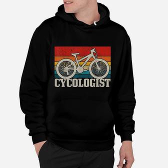 Cycologist Mountain Bike Mtb Vintage Cycling Funny Gift Hoodie - Seseable