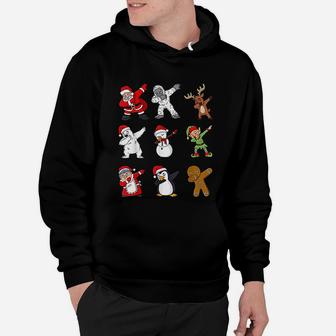 Dabbing Santa Claus And Friends Christmas Boys Girls Kids Hoodie | Seseable FR