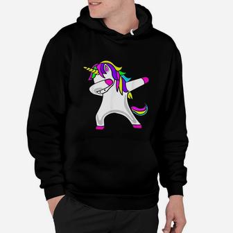 Dabbing Unicorn | 80s 90s Costume Party Wear Outfit Hoodie - Seseable