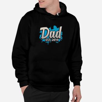 Dad Est2019 New Dad Fathers Day Gifts Premium Hoodie - Seseable