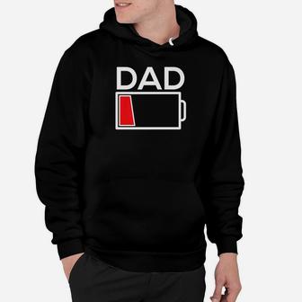 Dad Parenting Low Battery Fathers Day Gif Premium Hoodie - Seseable
