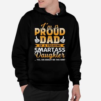 Dad Proud Dad From Daughter Funny Gift Tees Hoodie - Seseable