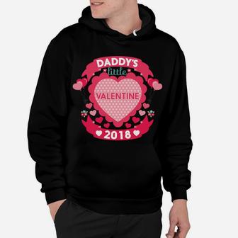 Daddys Little Valentine Cute Valentines Day For Kids Hoodie - Seseable