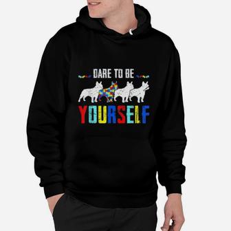 Dare To Be Yourself French Bulldog Hoodie - Seseable