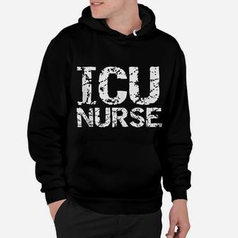 Distressed Intensive Care Unit Nurse Gift For Men Icu Nurse Hoodie - Seseable