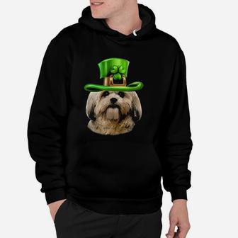 Dog Lover Gifts Cool St Patricks Day Shih Tzu Hoodie - Seseable