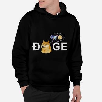 Dogecoin Doge Hodl To The Moon Hoodie - Seseable
