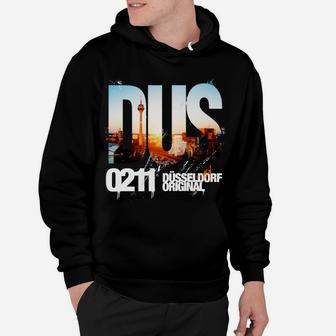 Düsseldorf Skyline Hoodie, Original DUS Q2H Design - Seseable